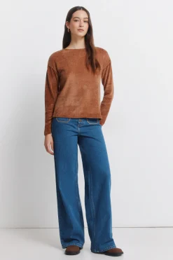 Springfield Camiseta chenilla tachas^Mujer Camisetas