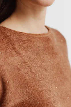 Springfield Camiseta chenilla tachas^Mujer Camisetas