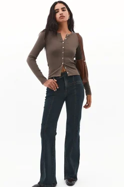 Oxxo Camiseta con botones^Mujer Basic Bar