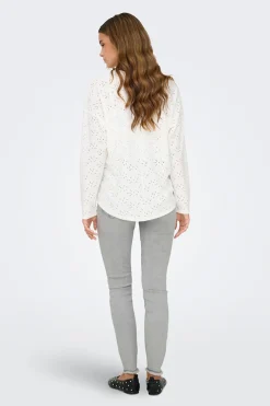 Only Camiseta con calados^Mujer Camisetas