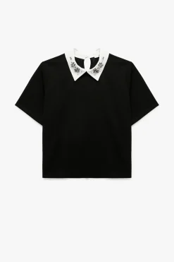 Koton Camiseta con detalle de pedrer&iacute;a^Mujer Camisetas