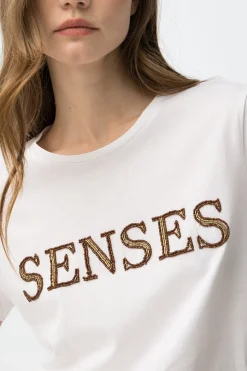 Tiffosi Camiseta con letras^Mujer Camisetas