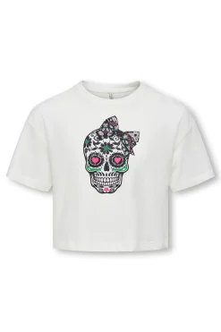 Only Girls Camiseta cropped estampado frontal^Niños Camisetas