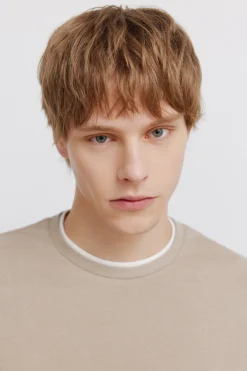 Springfield Camiseta cuello doble^Hombre Camisetas