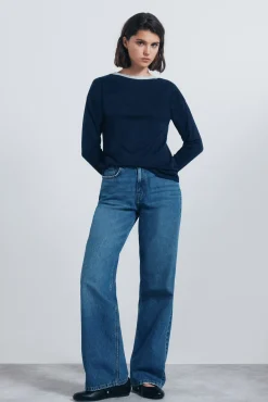 Springfield Camiseta cuello lurex^Mujer Camisetas