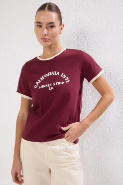 Trendyol Camiseta de manga corta^Mujer Camisetas