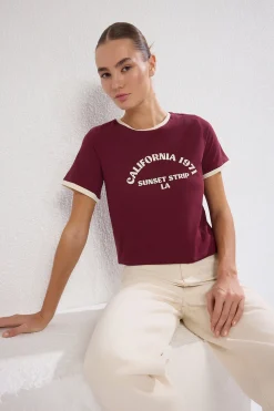 Trendyol Camiseta de manga corta^Mujer Camisetas