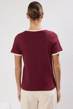 Trendyol Camiseta de manga corta^Mujer Camisetas