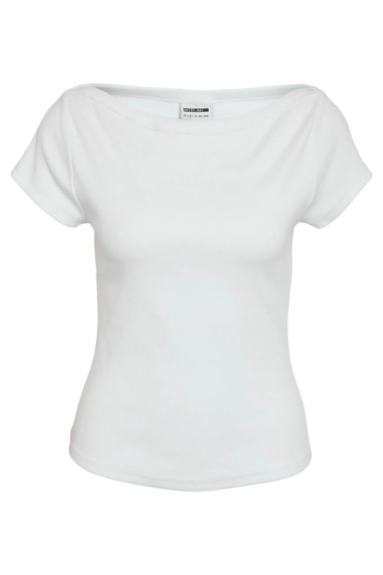 Noisy May Camiseta de manga corta con cuello barco^Mujer Camisetas