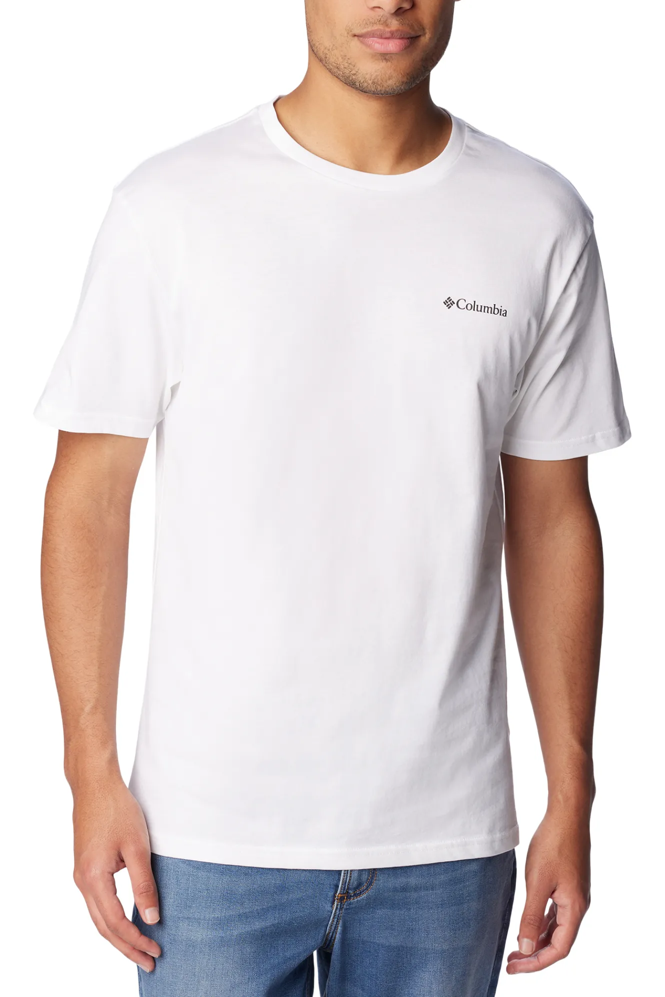 Columbia Camiseta de manga corta de algod&oacute;n org&aacute;nico Basic Logo&trade; de para hombre^Hombre Deporte