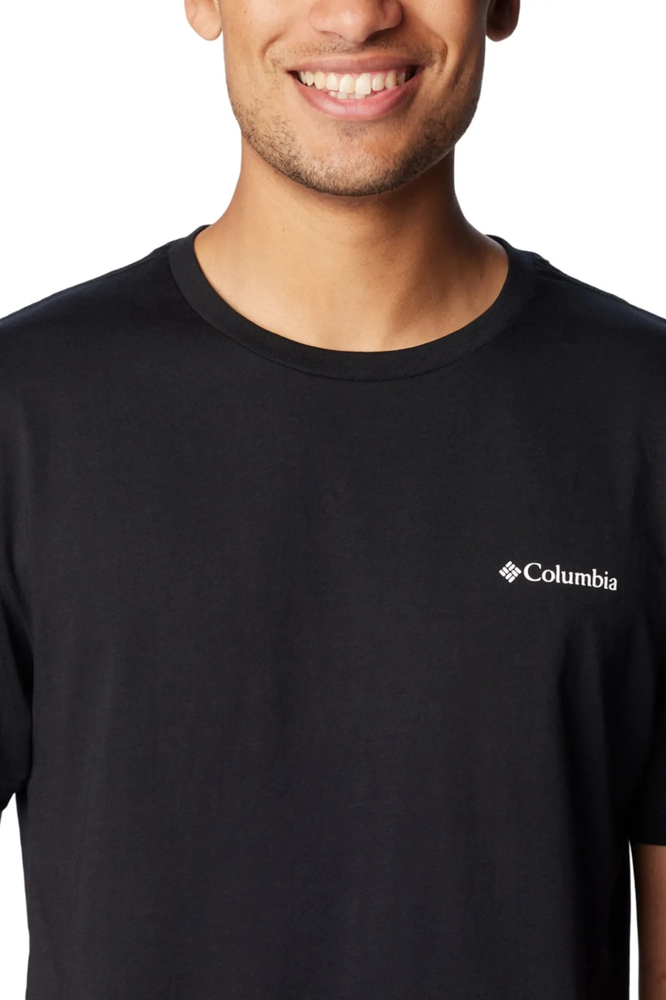 Columbia Camiseta de manga corta de algod&oacute;n org&aacute;nico Basic Logo&trade; de para hombre^Hombre Deporte