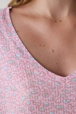 Penti Camiseta de pijama de manga larga con estampado floral^Mujer Pijamas