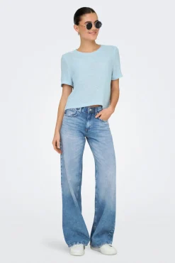 Only Camiseta de punto manga corta^Mujer Camisetas