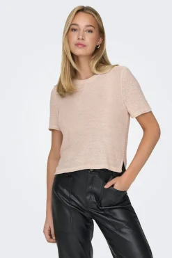 Only Camiseta de punto manga corta^Mujer Camisetas