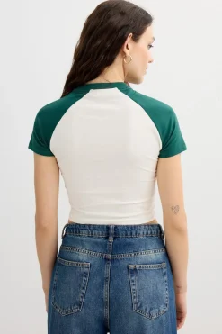 Inside Camiseta deportiva crop^Mujer Camisetas