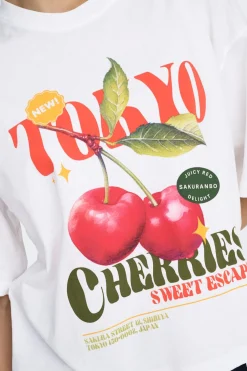 Only Camiseta dibujo frontal^Mujer Camisetas