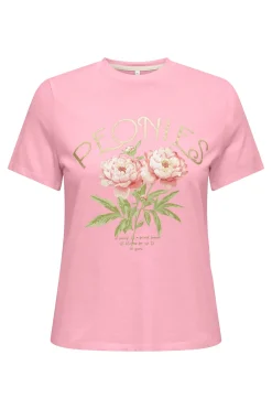 Only Camiseta dibujo frontal^Mujer Camisetas