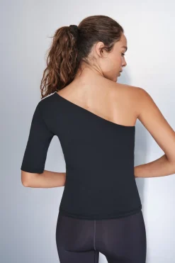 Dash and Stars Camiseta escote asimétrico bicolor^Mujer Deporte