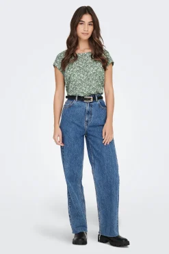 Only Camiseta estampada manga corta^Mujer Camisetas