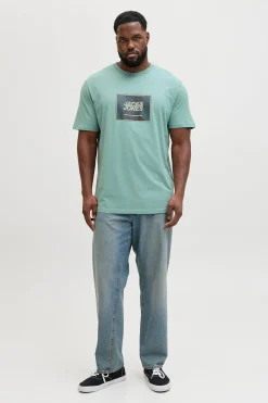Jack & Jones PLUS Camiseta logo cuadrado^Hombre Camisetas