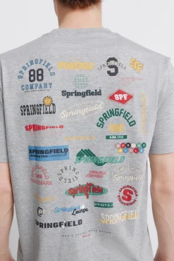 Springfield Camiseta logos vigor&eacute;^Hombre Camisetas