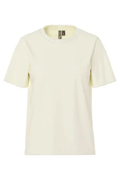 Pieces Camiseta lurex cuello^Mujer Basic Bar