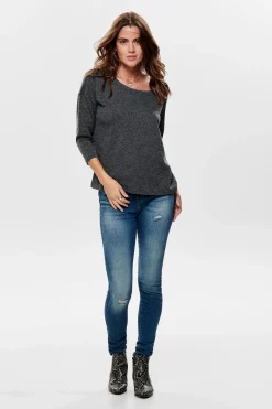 Only Camiseta manga 3/4 cuello redondo^Mujer Basic Bar