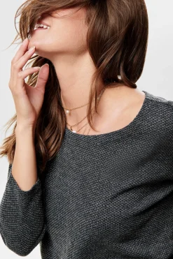 Only Camiseta manga 3/4 cuello redondo^Mujer Basic Bar