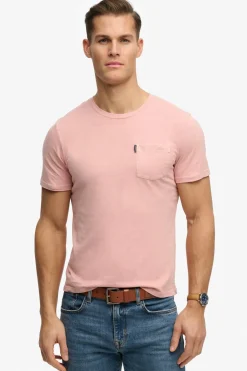 Superdry Camiseta manga corta b&aacute;sica con bolsillo^Hombre Camisetas