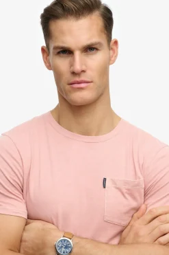 Superdry Camiseta manga corta b&aacute;sica con bolsillo^Hombre Camisetas