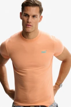 Superdry Camiseta manga corta b&aacute;sica con logotipo peque&ntilde;o^Hombre Camisetas