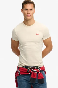 Superdry Camiseta manga corta b&aacute;sica con logotipo peque&ntilde;o^Hombre Camisetas