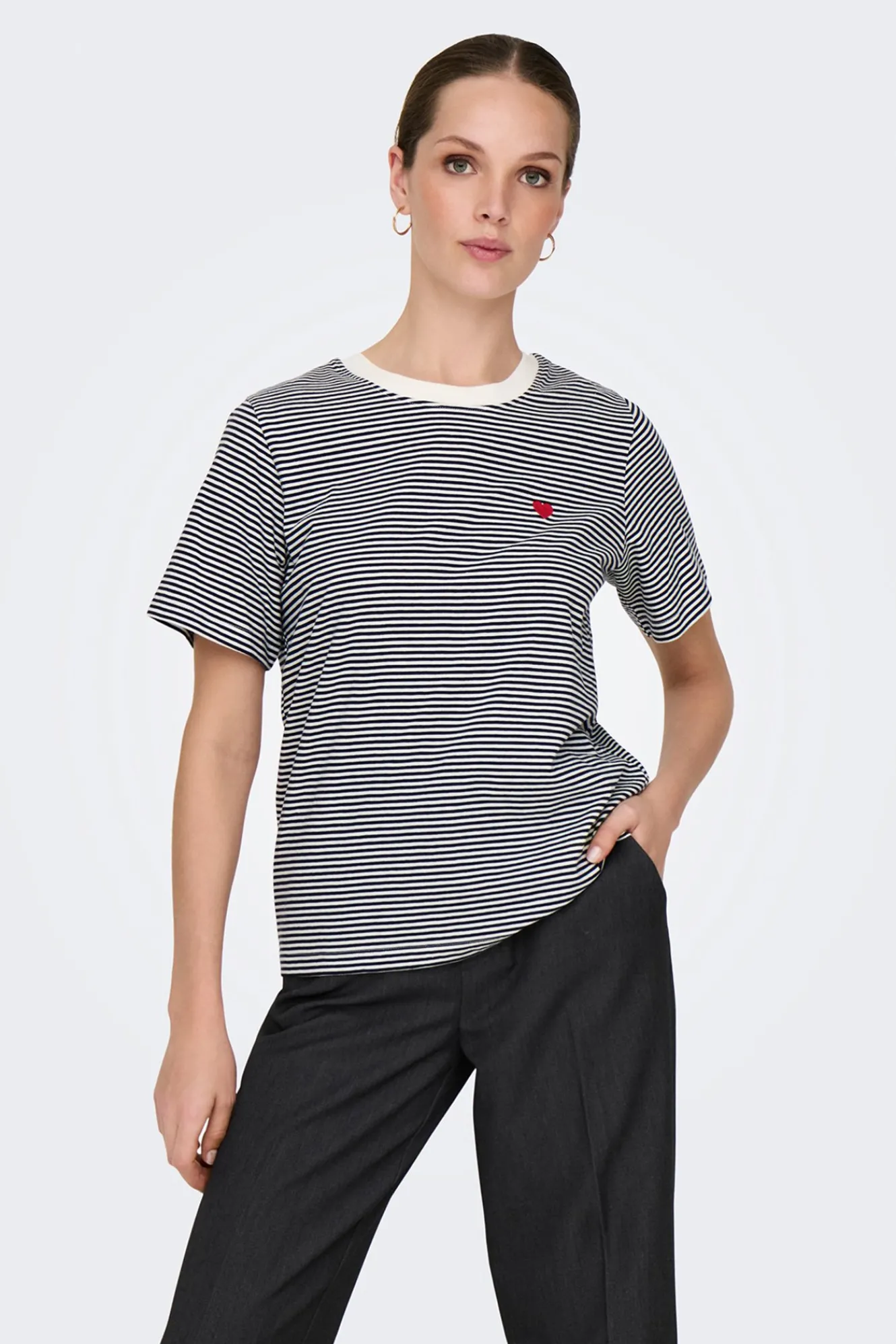 JDY Camiseta manga corta bordado^Mujer Camisetas