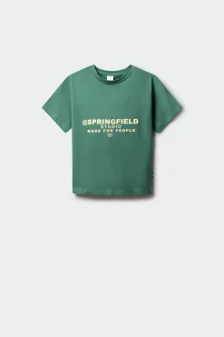 Springfield Kids Camiseta manga corta boxy ni&ntilde;o^Niños Camisetas