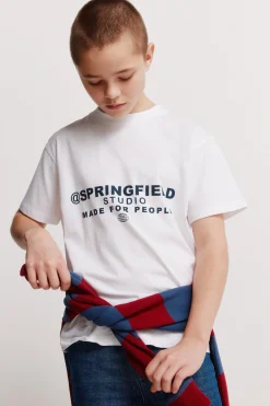 Springfield Kids Camiseta manga corta boxy ni&ntilde;o^Niños Camisetas