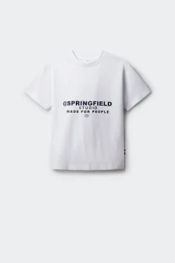 Springfield Kids Camiseta manga corta boxy ni&ntilde;o^Niños Camisetas