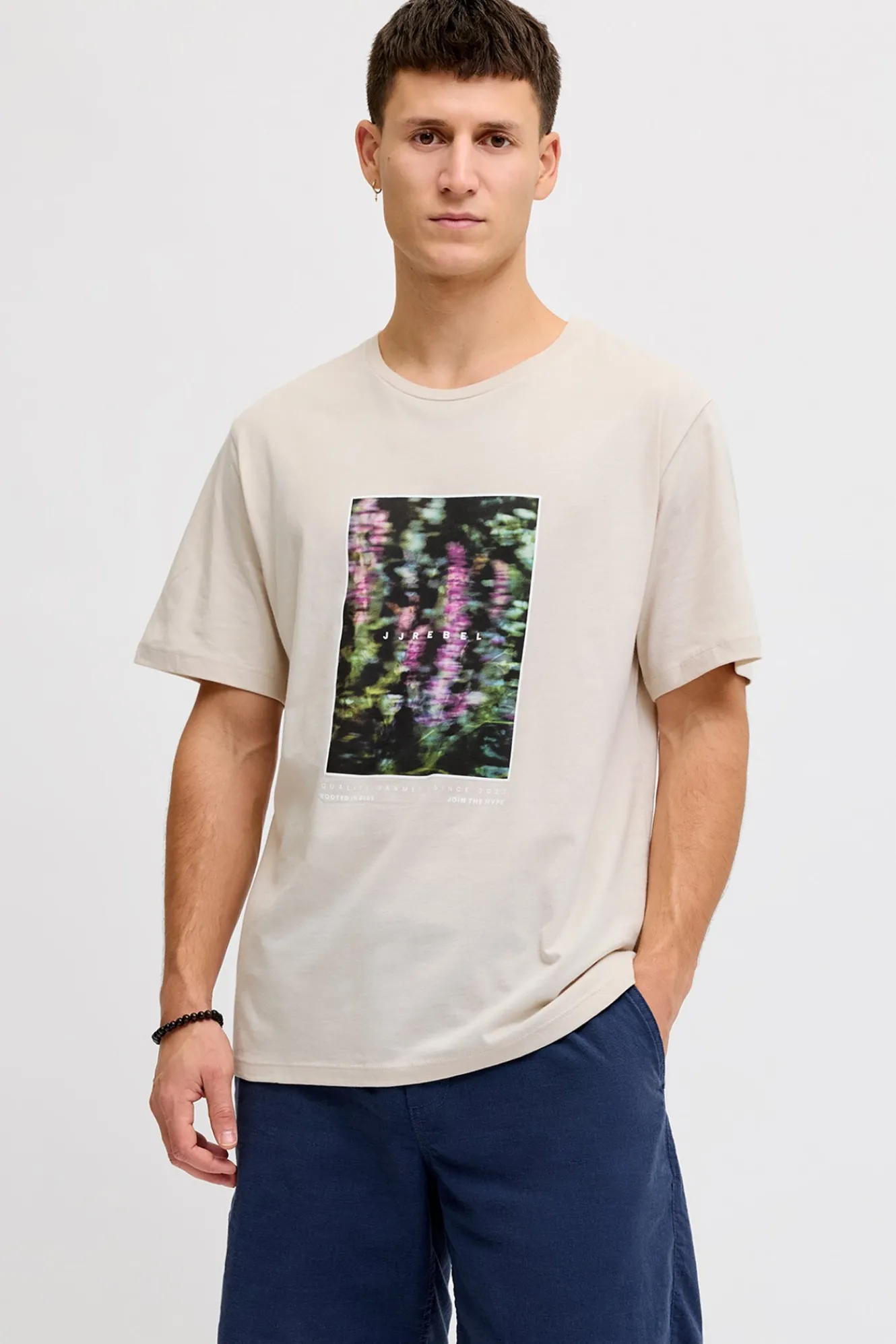 JJ REBEL Camiseta manga corta de algod&oacute;n^Hombre Camisetas