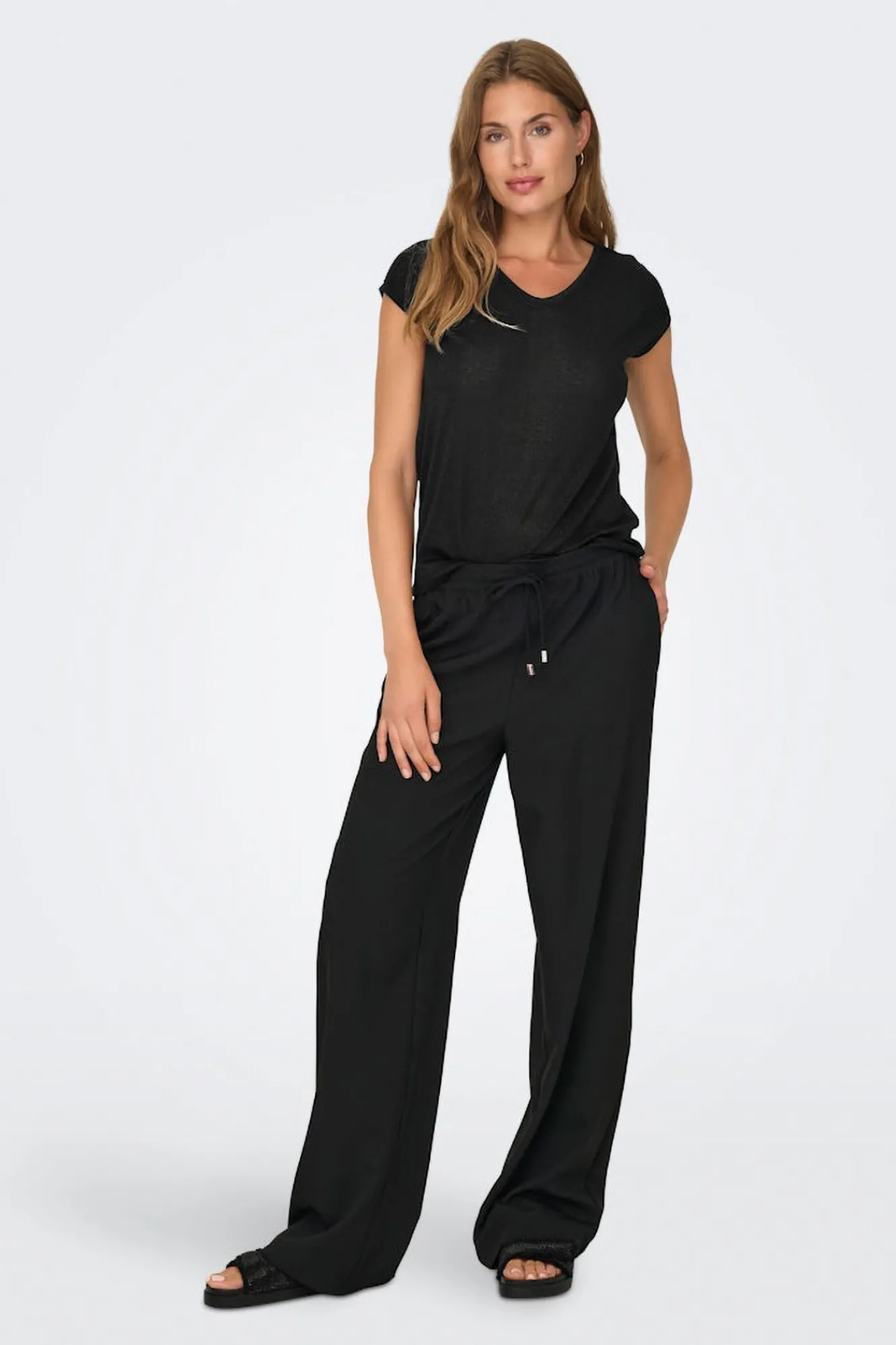 Only Camiseta manga corta de lurex^Mujer Camisetas