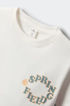Springfield Kids Camiseta manga corta logo ni&ntilde;o^Niños Camisetas