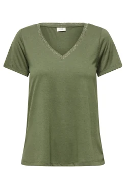 JDY Camiseta manga corta lurex^Mujer Camisetas