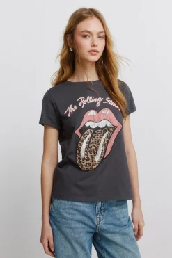 Springfield Camiseta manga corta "Pink panther"^Mujer Camisetas