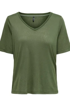 Only Camiseta manga corta regular fit^Mujer Basic Bar