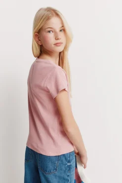 Springfield Kids Camiseta manga corta rib ni&ntilde;a^Niños Camisetas