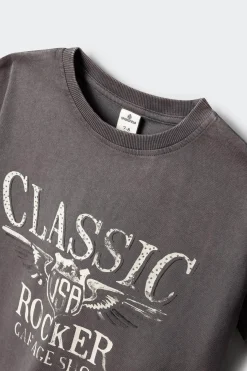 Springfield Kids Camiseta manga corta rocker ni&ntilde;a^Niños Camisetas