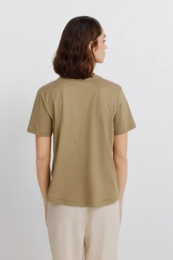 Springfield Camiseta manga corta tachas^Mujer Camisetas