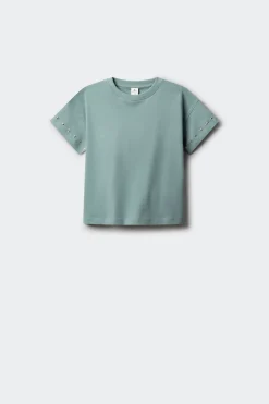 Springfield Kids Camiseta manga corta tachas ni&ntilde;a^Niños Camisetas