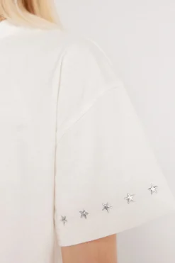 Springfield Kids Camiseta manga corta tachas ni&ntilde;a^Niños Camisetas