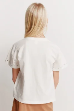 Springfield Kids Camiseta manga corta tachas ni&ntilde;a^Niños Camisetas