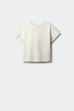 Springfield Kids Camiseta manga corta tachas ni&ntilde;a^Niños Camisetas