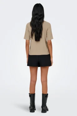 JDY Camiseta manga corta textura^Mujer Camisetas|Basic Bar